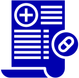 Healthcare form featuring medicine capsule
